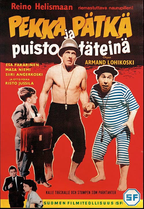 Pekka ja Pätkä puistotäteinä